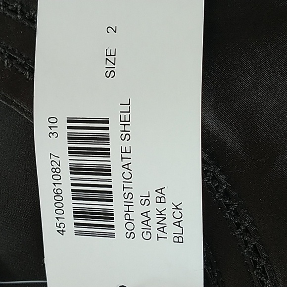 Chico's Black Sophisticated Tank Shell Chico's 2 (M) - Picture 5 of 8